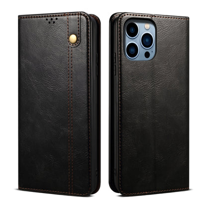 Oil Wax Crazy Horse Texture Leather Phone Case, For iPhone 16e, For iPhone 16 Pro Max������������...