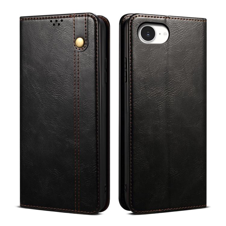 Oil Wax Crazy Horse Texture Leather Phone Case, For iPhone 16e, For iPhone 16 Pro Max������������...