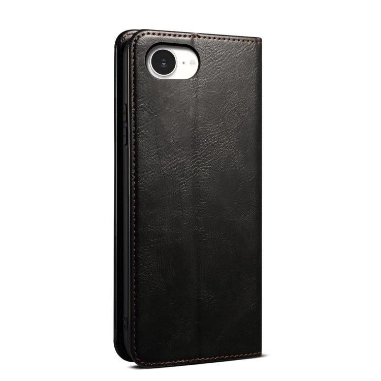Oil Wax Crazy Horse Texture Leather Phone Case, For iPhone 16e, For iPhone 16 Pro Max������������...
