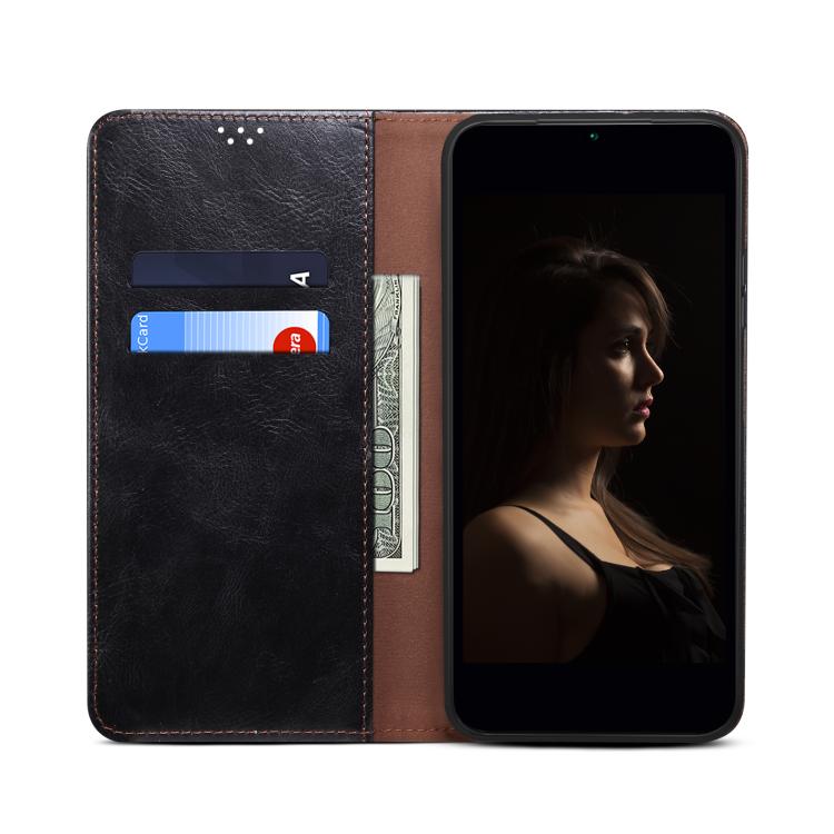 Oil Wax Crazy Horse Texture Leather Phone Case, For iPhone 16e, For iPhone 16 Pro Max������������...