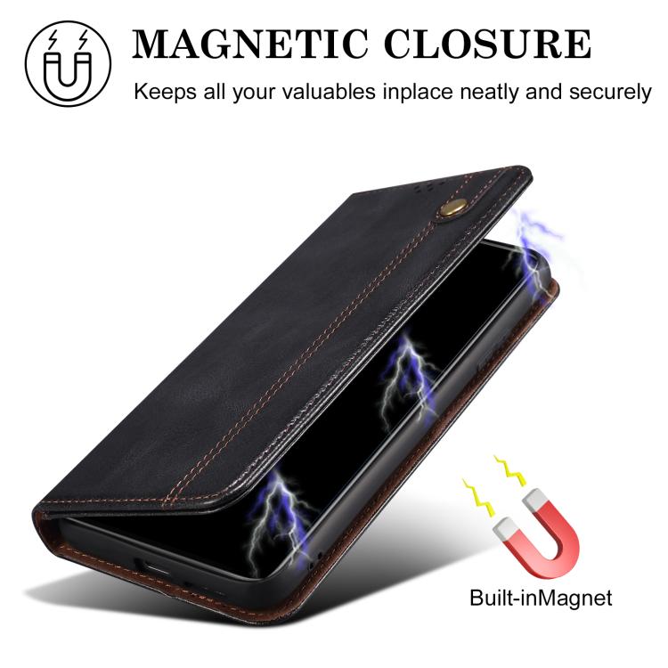Oil Wax Crazy Horse Texture Leather Phone Case, For iPhone 16e, For iPhone 16 Pro Max������������...