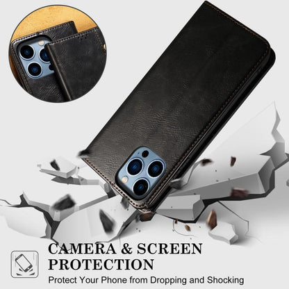 Oil Wax Crazy Horse Texture Leather Phone Case, For iPhone 16e, For iPhone 16 Pro Max������������...