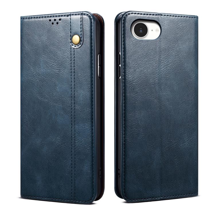 Oil Wax Crazy Horse Texture Leather Phone Case, For iPhone 16e, For iPhone 16 Pro Max������������...