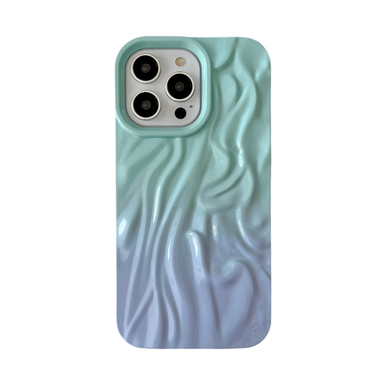 Wrinkle Gradient Oily Feel TPU Phone Case, For iPhone 16 Plus, For iPhone 16, For iPhone 15 Pro M...