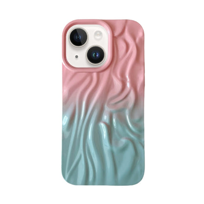 Wrinkle Gradient Oily Feel TPU Phone Case, For iPhone 16 Plus, For iPhone 16, For iPhone 15 Pro M...