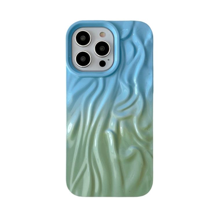 Wrinkle Gradient Oily Feel TPU Phone Case, For iPhone 16 Plus, For iPhone 16, For iPhone 15 Pro M...