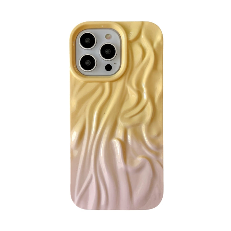 Wrinkle Gradient Oily Feel TPU Phone Case, For iPhone 16 Plus, For iPhone 16, For iPhone 15 Pro M...