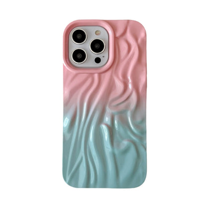 Wrinkle Gradient Oily Feel TPU Phone Case, For iPhone 16 Plus, For iPhone 16, For iPhone 15 Pro M...