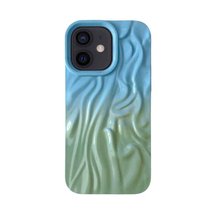 Wrinkle Gradient Oily Feel TPU Phone Case, For iPhone 16 Plus, For iPhone 16, For iPhone 15 Pro M...