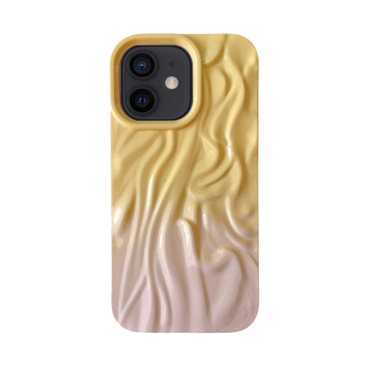 Wrinkle Gradient Oily Feel TPU Phone Case, For iPhone 16 Plus, For iPhone 16, For iPhone 15 Pro M...
