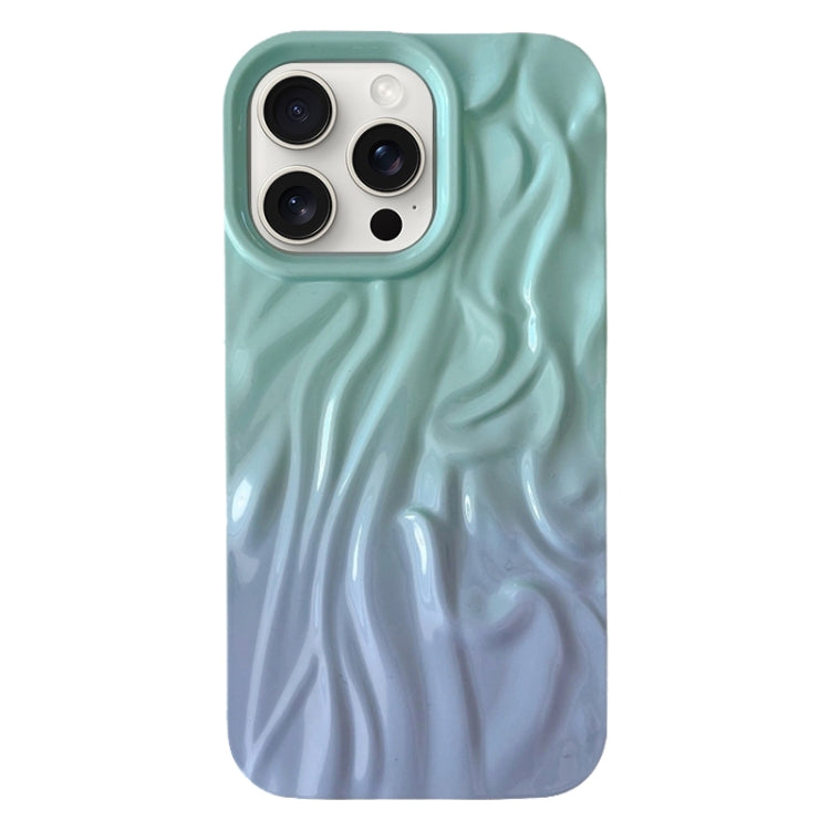 Wrinkle Gradient Oily Feel TPU Phone Case, For iPhone 16 Plus, For iPhone 16, For iPhone 15 Pro M...
