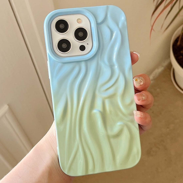 Wrinkle Gradient Oily Feel TPU Phone Case, For iPhone 16 Plus, For iPhone 16, For iPhone 15 Pro M...