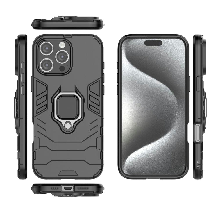 Shockproof PC + TPU Holder Phone Case, For iPhone 16 Pro Max, For iPhone 16 Pro, For iPhone 16 Pl...