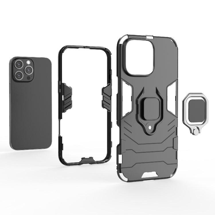 Shockproof PC + TPU Holder Phone Case, For iPhone 16 Pro Max, For iPhone 16 Pro, For iPhone 16 Pl...