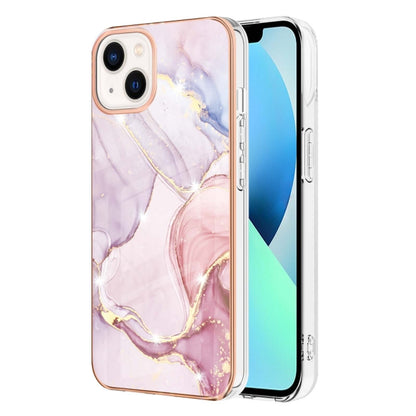 Electroplating Marble Pattern Dual-side IMD TPU Shockproof Phone Case, For iPhone 16 Pro Max�����...