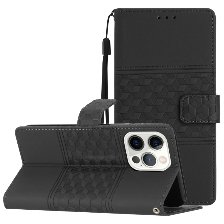 Diamond Embossed Skin Feel Leather Phone Case