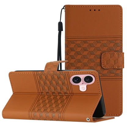 Diamond Embossed Skin Feel Leather Phone Case