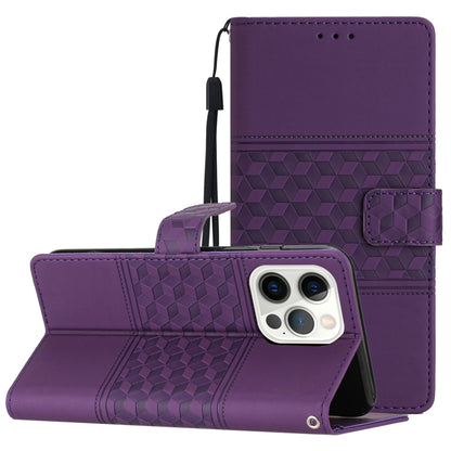Diamond Embossed Skin Feel Leather Phone Case