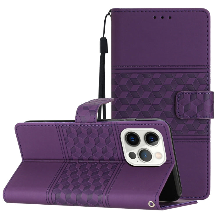 Diamond Embossed Skin Feel Leather Phone Case