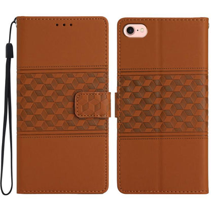 Diamond Embossed Skin Feel Leather Phone Case