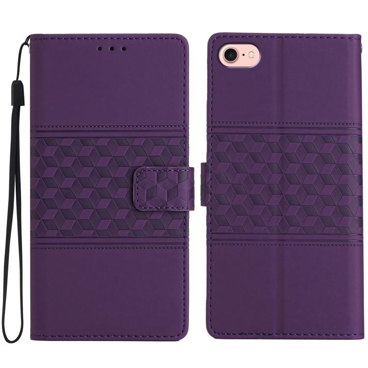 Diamond Embossed Skin Feel Leather Phone Case