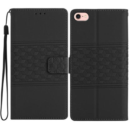 Diamond Embossed Skin Feel Leather Phone Case