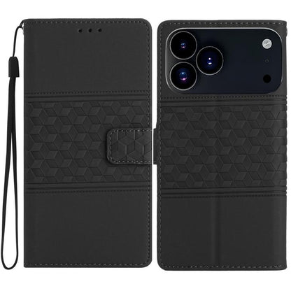 Diamond Embossed Skin Feel Leather Phone Case