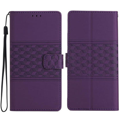 Diamond Embossed Skin Feel Leather Phone Case