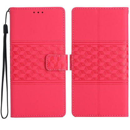 Diamond Embossed Skin Feel Leather Phone Case