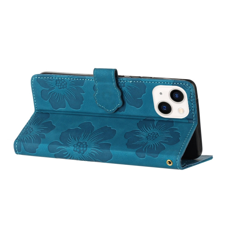 Flower Embossing Pattern Leather Phone Case