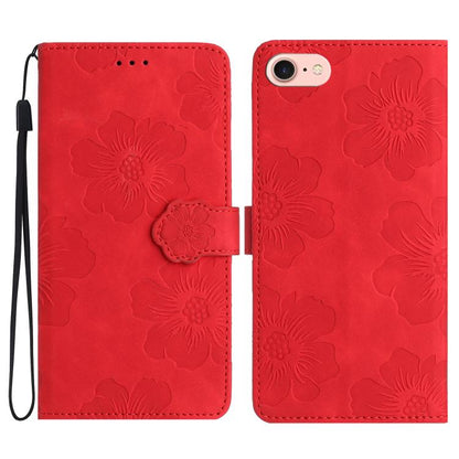 Flower Embossing Pattern Leather Phone Case