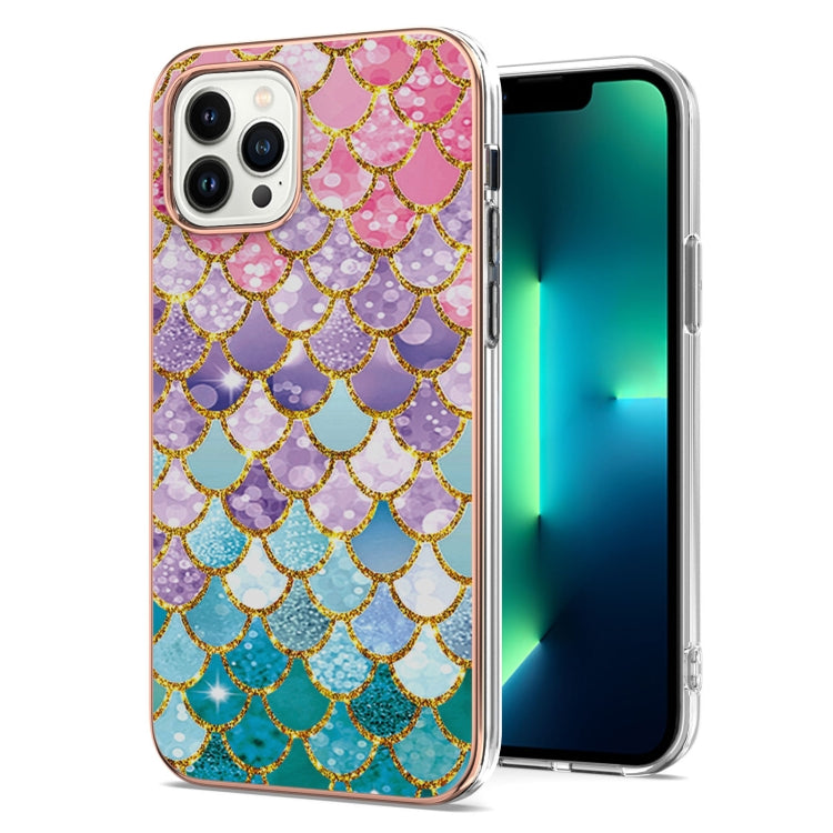 Electroplating Pattern IMD TPU Shockproof Case, For iPhone 16 Pro Max, For iPhone 16 Pro���������...