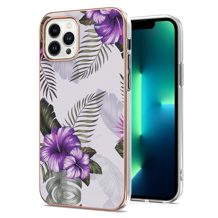 Electroplating Pattern IMD TPU Shockproof Case, For iPhone 16 Pro Max, For iPhone 16 Pro���������...
