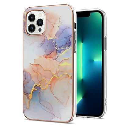 Electroplating Pattern IMD TPU Shockproof Case, For iPhone 16 Pro Max, For iPhone 16 Pro���������...
