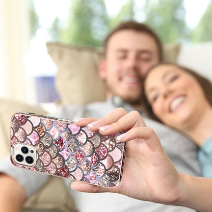 Electroplating Pattern IMD TPU Shockproof Case, For iPhone 16 Pro Max, For iPhone 16 Pro���������...