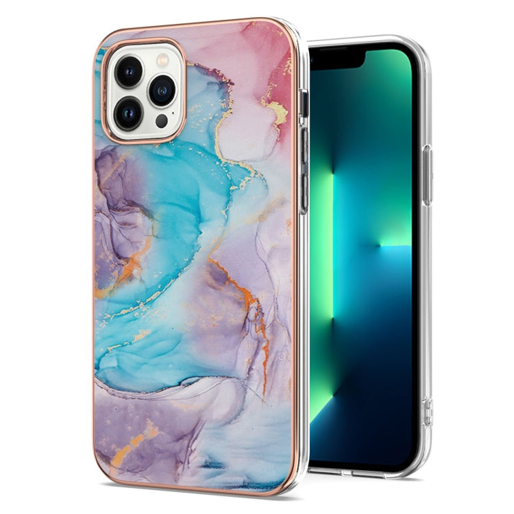 Electroplating Pattern IMD TPU Shockproof Case, For iPhone 16 Pro Max, For iPhone 16 Pro���������...