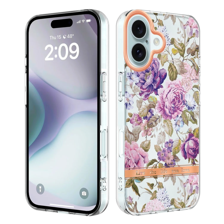 Flowers and Plants Series IMD TPU Phone Case, For iPhone 16 Pro Max, For iPhone 16 Pro�����������...