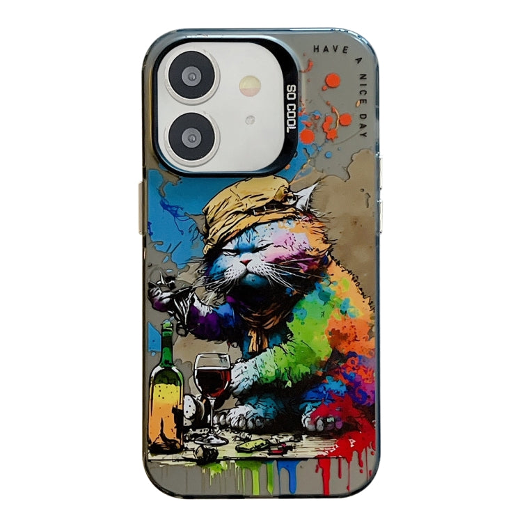 Animal Pattern Oil Painting Series PC + TPU Phone Case, For iPhone 11 Pro Max, For iPhone 11�����...