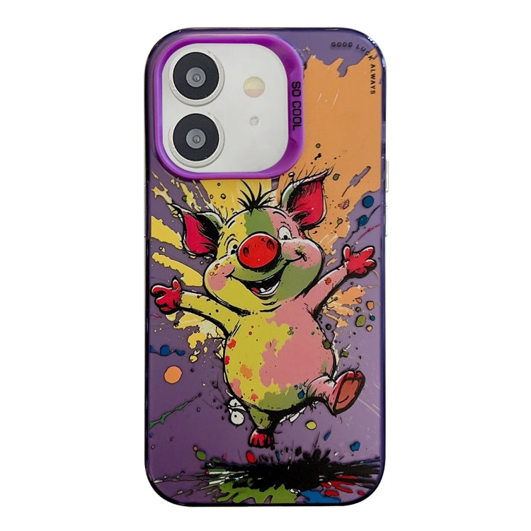Animal Pattern Oil Painting Series PC + TPU Phone Case