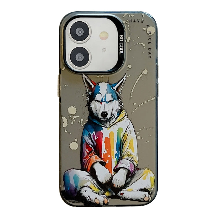 Animal Pattern Oil Painting Series PC + TPU Phone Case, For iPhone 12, For iPhone 12 Pro Max�����...