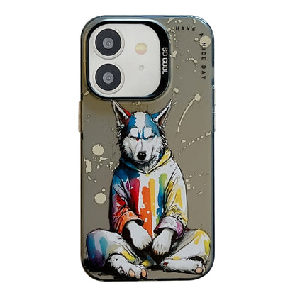 Animal Pattern Oil Painting Series PC + TPU Phone Case, For iPhone 12, For iPhone 12 Pro Max�����...