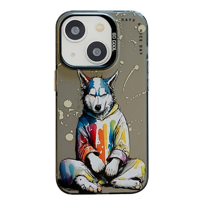 Animal Pattern Oil Painting Series PC + TPU Phone Case, For iPhone 13 Pro Max, For iPhone 13 Pro�...
