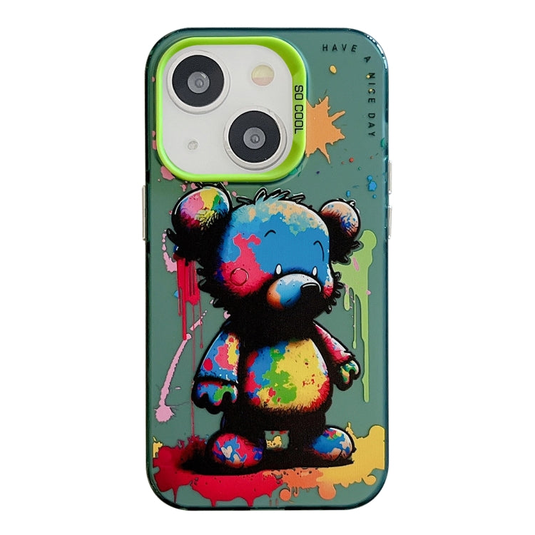 Animal Pattern Oil Painting Series PC + TPU Phone Case, For iPhone 14, For iPhone 14 Pro���������...