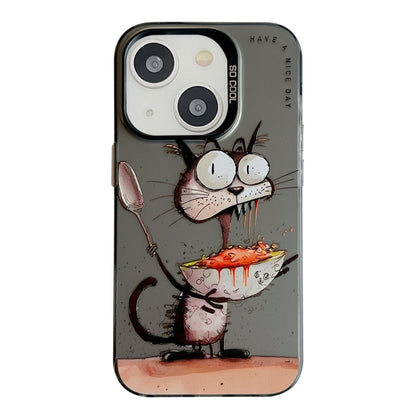 Animal Pattern Oil Painting Series PC + TPU Phone Case