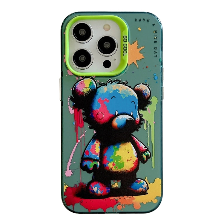 Animal Pattern Oil Painting Series PC + TPU Phone Case, For iPhone 16, For iPhone 15 Pro Max�����...