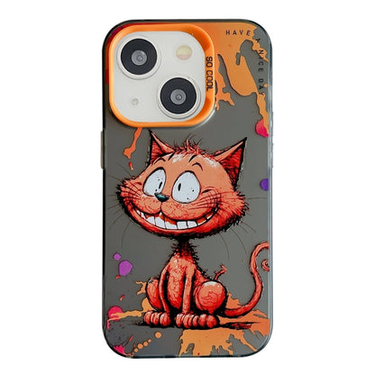 Animal Pattern Oil Painting Series PC + TPU Phone Case, For iPhone 15 Plus, For iPhone 15��������...