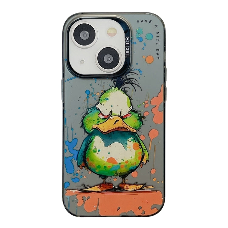 Animal Pattern Oil Painting Series PC + TPU Phone Case, For iPhone 15 Plus, For iPhone 15��������...