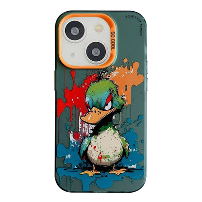 Animal Pattern Oil Painting Series PC + TPU Phone Case, For iPhone 15 Plus, For iPhone 15��������...