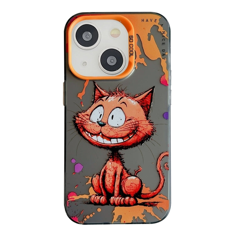 Animal Pattern Oil Painting Series PC + TPU Phone Case, For iPhone 15 Plus, For iPhone 15��������...