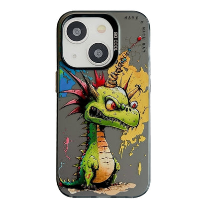 Animal Pattern Oil Painting Series PC + TPU Phone Case, For iPhone 15 Plus, For iPhone 15��������...